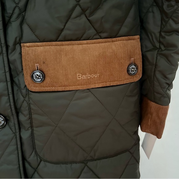 NWTs Barbour Mickley Quilted Jacket. Sage/Ancient. Sz. 10 US (14 UK) - Picture 11 of 16